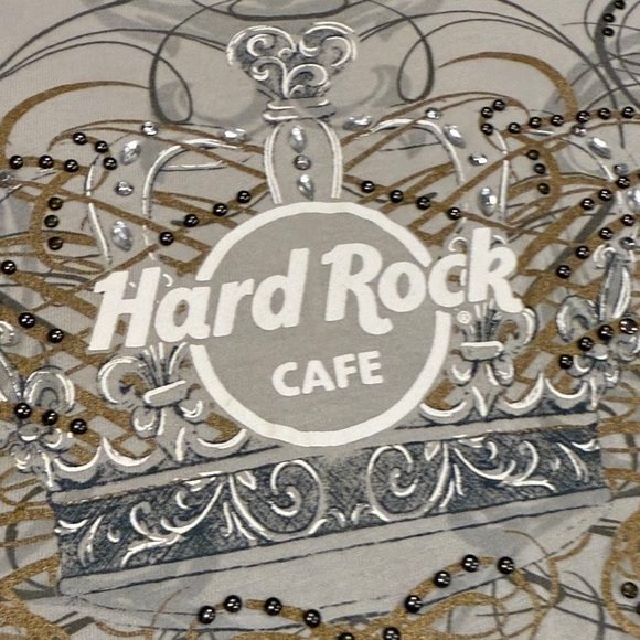 Hard Rock Cafe Graphic Gray Women's Tee - Picture 6 of 7